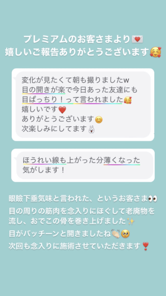 しわ・ほうれい線 目の開き