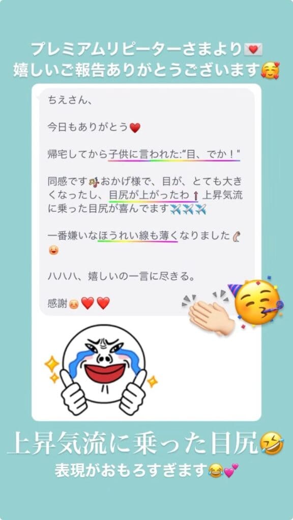 しわ・ほうれい線 目の開き